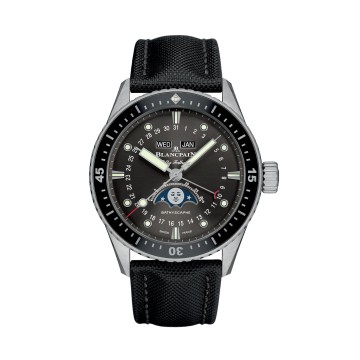 Blancpain Fifty Fathoms Bathyscaphe Quantième Complet Phases de Lune Mens Watch 5054-1110-B52A