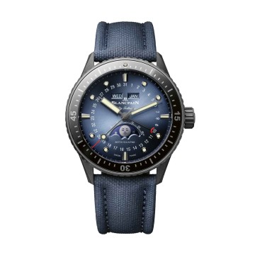 Blancpain Fifty Fathoms Bathyscaphe Quantième Complet Phases de Lune 44mm Watch 5054 0140 O52A