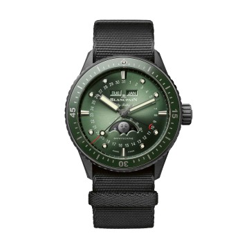 Blancpain Fifty Fathoms Bathyscaphe Quantième Complet Phases de Lune 44mm Watch 5054 0153 B52A