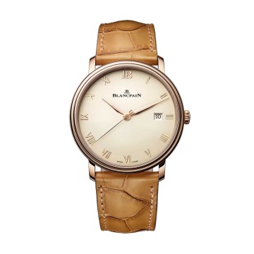 Blancpain Villeret Extraplate Watch 6651N 3642 55B
