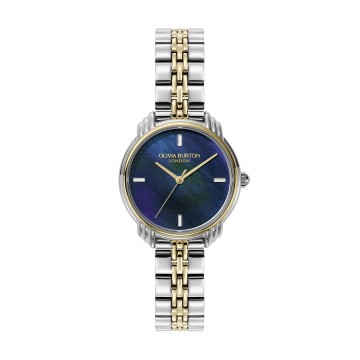Olivia Burton Classic 30mm Art Deco 2.0 Navy & Two Tone Bracelet Watch 24000296