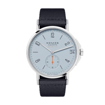 NOMOS Glashutte Ahoi Neomatik 38mm Date Sky Automatic Watch 526