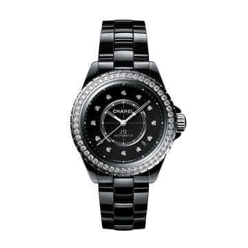 CHANEL J12 DIAMOND BEZEL WATCH CALIBRE 12.1, 38 MM H6526