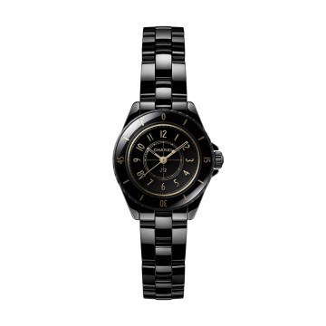 CHANEL J12 GOLDEN BLACK 28 MM LIMITED EDITION WATCH H11057