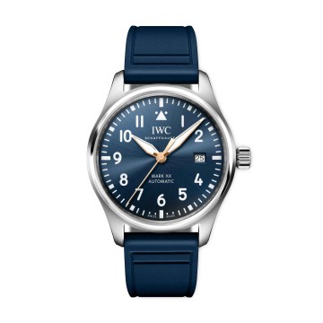 IWC Pilots Mark XX Blue Dial Blue Strap