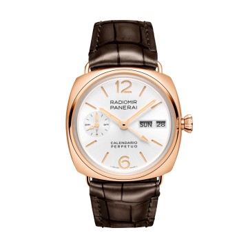 Panerai Radiomir Perpetual Calendar GMT Goldtech 45mm Men's Watch PAM01453