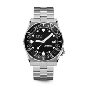 DOXA Sub 600T Sharkhunter B&W Mens Watch 861.10.101B.10