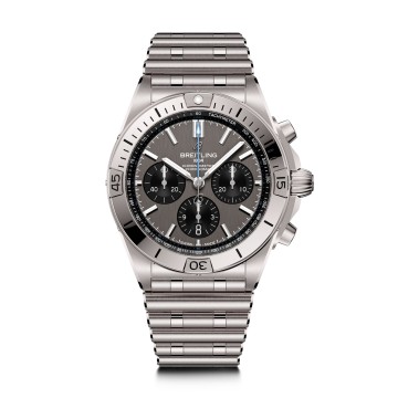 Breitling Chronomat 42mm Titanium Mens Watch EB0134101M1E1