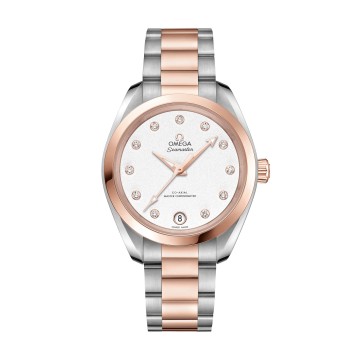 Pre-Owned OMEGA Seamaster Aqua Terra Co-Axial Master Chronometer 34mm Ladies Watch 220.20.34.20.52.001