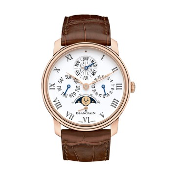 Blancpain Ex-Display Quantième Perpétuel 8 Jours 42mm Men's Watch 6659-3631-55B