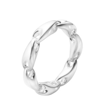 Georg Jensen Reflect Sterling Silver Chain Ring 20001090