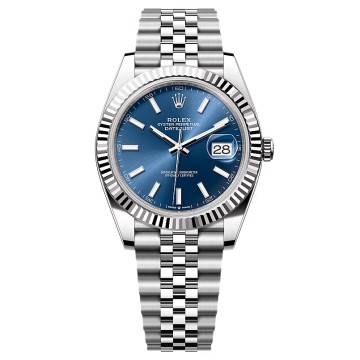 Rolex Pre-Owned Datejust 41mm Watch 126334 Steel Blue