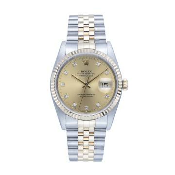 Pre-Owned Rolex Gents Datejust 36mm Diamond Watch 16233