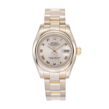 Pre-Owned Rolex 18ct Yellow Gold Lady Datejust 179168