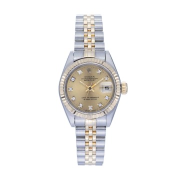 Pre-Owned Ladies Rolex Diamond Dot Datejust Watch 69173