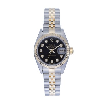 Pre-Owned Ladies Rolex Diamond Dot Datejust Watch 69173
