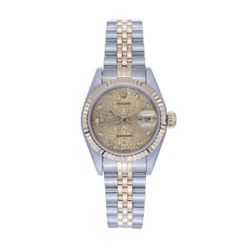 Pre-Owned Ladies Rolex Diamond Dot Datejust Watch 69173