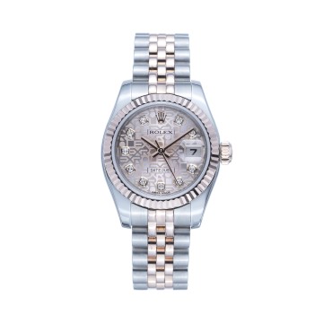 Pre-Owned Rolex Ladies 26mm Datejust Diamond Watch 179171