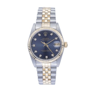 Pre-Owned Rolex 31mm Midsize Diamond Datejust Watch 68273G