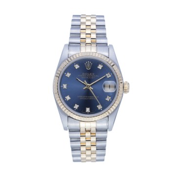Pre-Owned Ladies Rolex Mid-Size Diamond Dial Datejust Watch 68273