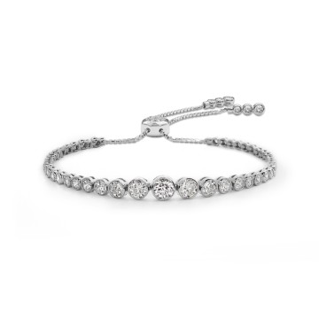 CARAT* Millennium Silver Quentin Cubic Zirconia Bracelet 22665-1