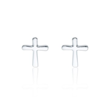 Sterling Silver Cross Earrings