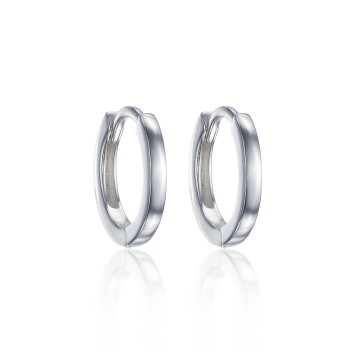 Silver Micro Hoop Earrings