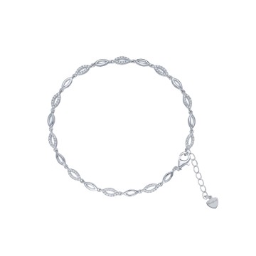 Silver Cubic Zirconia Fancy Bracelet