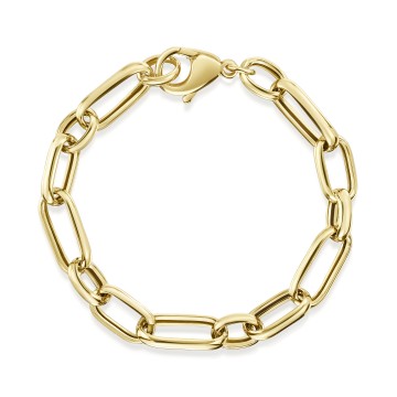 Sterling Silver Gold Plated Multi Link Bracelet