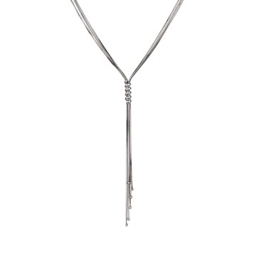 Silver Multi Tassle Necklet
