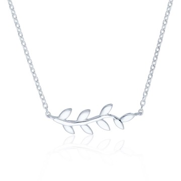 Sterling Silver Leaf Necklace
