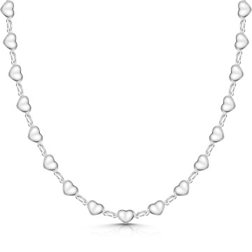 Silver Multi Heart Necklet