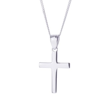 Silver Plain Cross Pendant