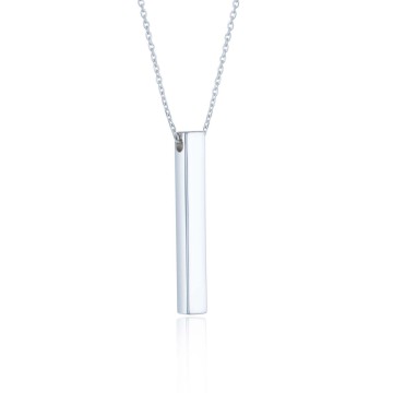 Sterling Silver Bar Necklace