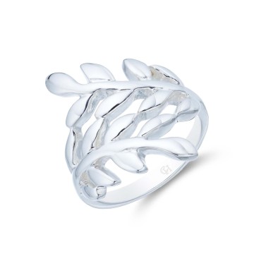 Sterling Silver Leaf Ring