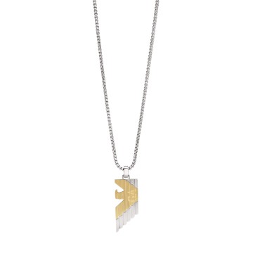Emporio Armani Stainless Steel & Gold Tone Pendant EGS3073040