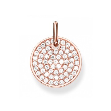 Thomas Sabo Rose Gold Cubic Zirconia Circle Pendant LBPE0011-416-14