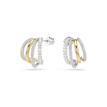 Swarovski Two-Tone Mixed Cut Hyperbola Earrings 5699718