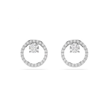 Swarovski Constella Rhodium Plated Stud Earrings 5692262
