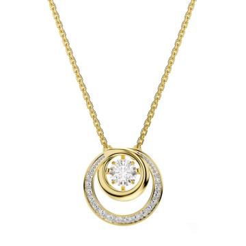 Swarovski Hyperbola Gold Tone Crystal Pendant Necklace 5738248