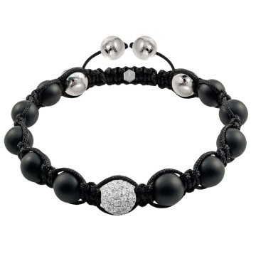 Tresor Paris Gold Plated & Silver Pave Crystal Bracelet