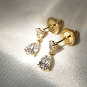 CARAT* Baby Arabella Gold Vermeil Drop Earrings YGCE925Y-ARAB-BABY