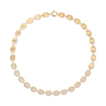 Marco Bicego Lunaria Alta 18ct Gold Diamond Necklace CB2263_B1_Y_2Y