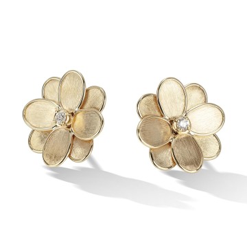 Marco Bicego Petali 18ct Yellow Gold Diamond Earrings OB1678 B Y 02