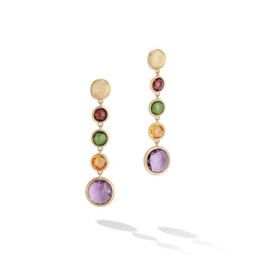 Marco Bicego Jaipur 18ct Yellow Gold Yellow Gold Colour Mixed Graduated Earrings OB901 MIX01 Y 02