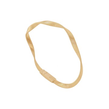 Marco Bicego 18ct Yellow Gold Marrakech Supreme Twist Bangle SG750 Y 01