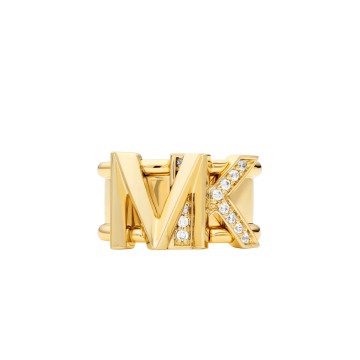 Michael Kors MK Gold Plated Stone Set Ladies Ring MKJ7836710
