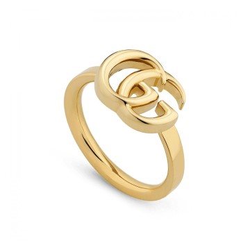 Gucci GG Running 18ct Yellow Gold Ring YBC525690001