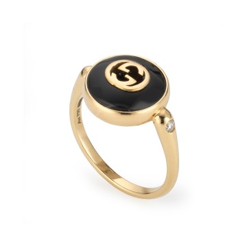 Gucci Interlocking Gold Ring YBC786547001