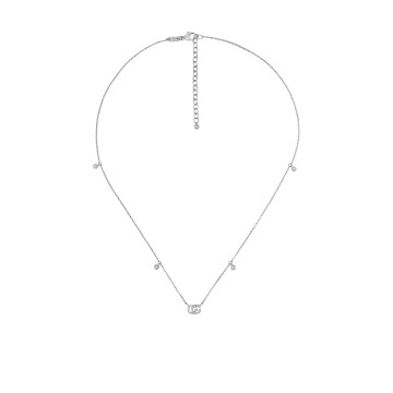 Gucci GG Running 18ct White Gold Diamond Necklace YBB47923100100U